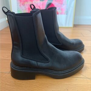 Zara Black Combat & Moto Boots